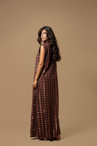 PATMOS TUNIC AND PANTS SET WITH MIRROR DESIGN