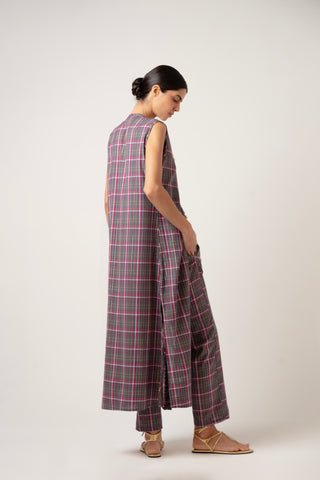 PATMOS TUNIC AND PANTS SET WITH SHELL DESIGN