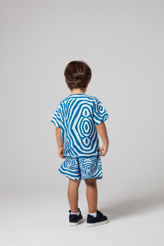 KIDS ZEBRA TOP AND SHORT SET