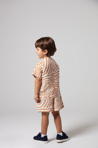 KIDS ZEBRA TOP AND SHORT SET