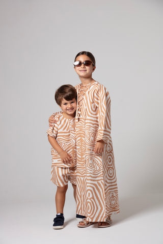 KIDS ZEBRA TOP AND SHORT SET