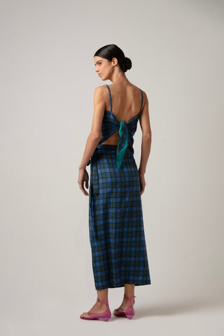 SYMI SKIRT AND TOP SET WITH SHELL DESIGN