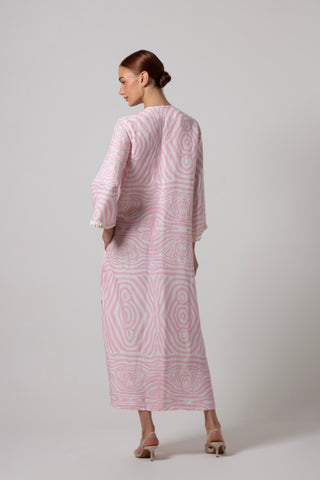 ZEBRA POCCAA CLASSIC KAFTAN OPEN FRONT WITH SHELLS