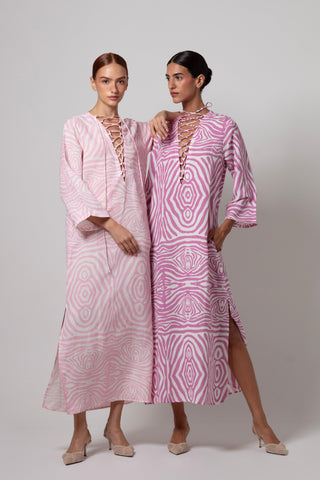 ZEBRA POCCAA CLASSIC KAFTAN WITH OPEN FRONT