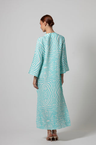 ZEBRA POCCAA CLASSIC KAFTAN WITH OPEN FRONT