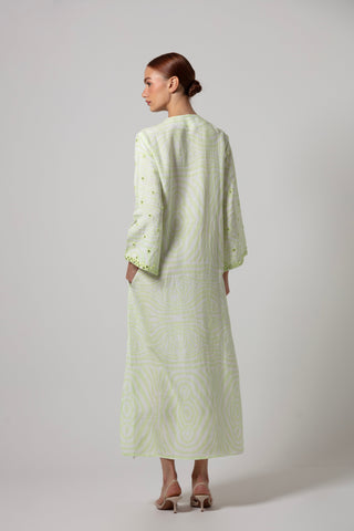 ZEBRA POCCAA CLASSIC KAFTAN OPEN FRONT WITH MIRRORS