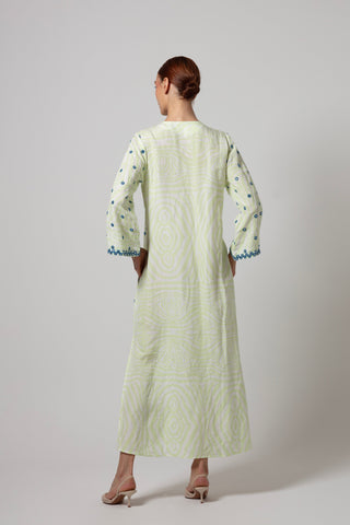 ZEBRA POCCAA CLASSIC KAFTAN OPEN FRONT WITH MIRRORS