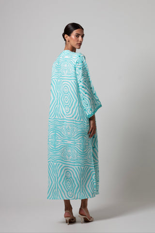 ZEBRA POCCAA CLASSIC KAFTAN OPEN FRONT WITH MIRRORS
