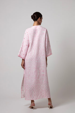 ZEBRA POCCAA CLASSIC KAFTAN OPEN FRONT WITH MIRRORS
