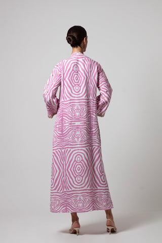 ZEBRA POCCAA CLASSIC KAFTAN OPEN FRONT WITH MIRRORS