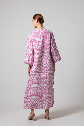 ZEBRA POCCAA CLASSIC KAFTAN OPEN FRONT WITH MIRRORS