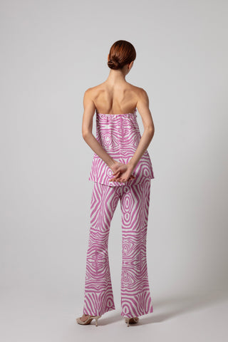 ZEBRA MASA TUNIC AND PANTS SET WITH SEHLL DESIGN