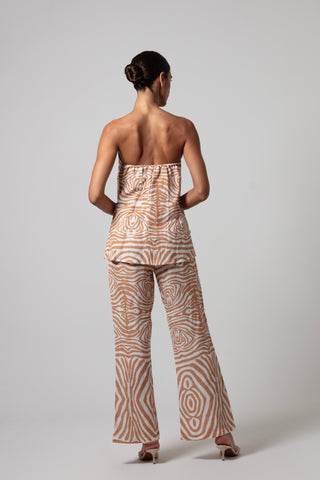 ZEBRA MASA TUNIC AND PANTS SET WITH SEHLL DESIGN