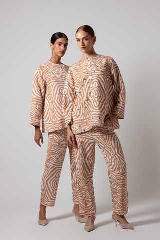 ZEBRA AYSHA TOP AND PANTS SET