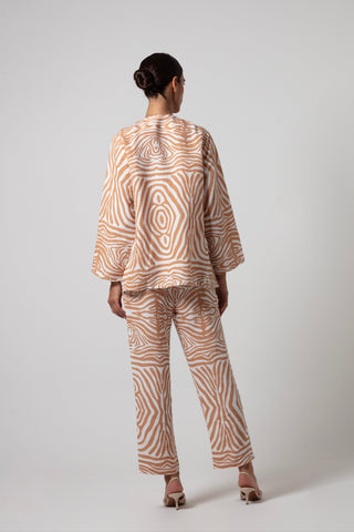ZEBRA AYSHA TOP AND PANTS SET