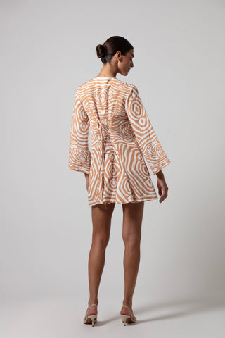 ZEBRA SHORT POCCAA CLASSIC KAFTAN OPEN FRONT