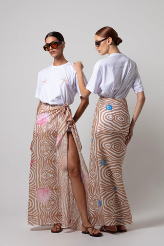 ALAYA ZEBRA SARONG WITH EYE DESIGN