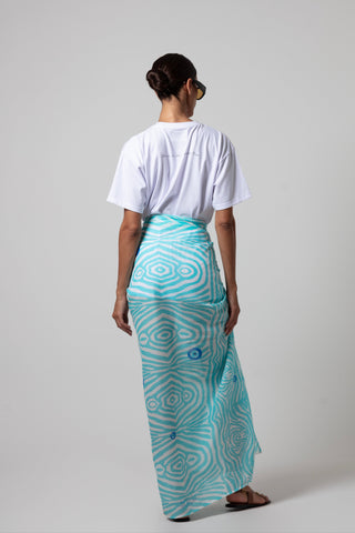 ALAYA ZEBRA SARONG WITH EYE DESIGN