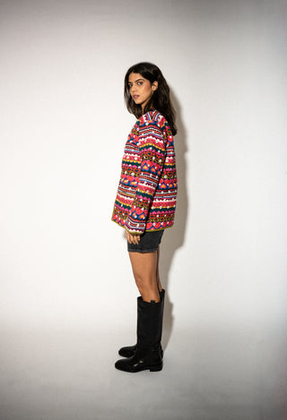 RAYA QUILTED JACKET WITH MIRRORS