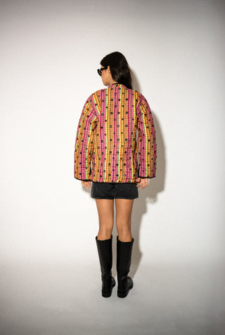 RAYA QUILTED JACKET WITH MIRRORS