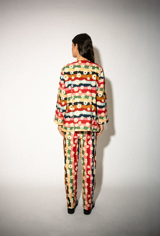 AYSHA TOP AND PANTS SET WITH MIRRORS