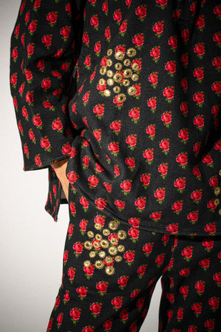 AYSHA TOP AND PANTS SET WITH MIRRORS