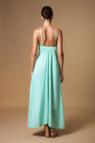 AMAYA DRESS WITH EMBROIDERED MOTIF
