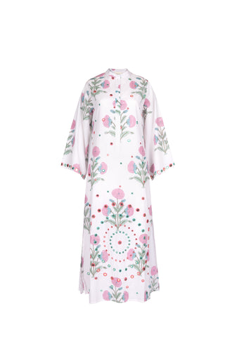 SANYA LONG SLEEVE CLOSED NECK KAFTAN WITH MIRRORS
