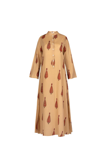 SANYA LONG SLEEVE CLOSED NECK KAFTAN