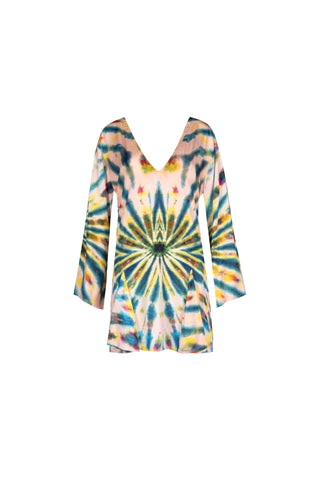 SHORT TIE DYE SHORT KAFTAN