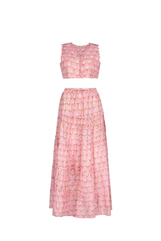 TOP AND MAXI SKIRT SET
