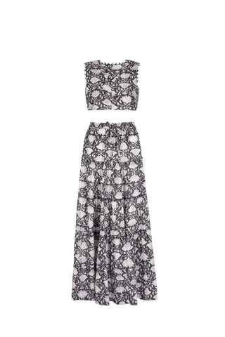 TOP AND MAXI SKIRT SET