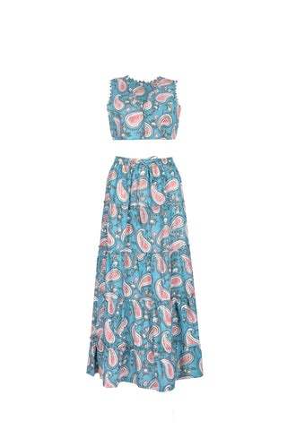 TOP AND MAXI SKIRT SET