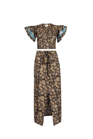 TOP AND MAXI SKIRT SET