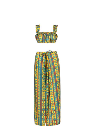 TOP AND MAXI SKIRT SET