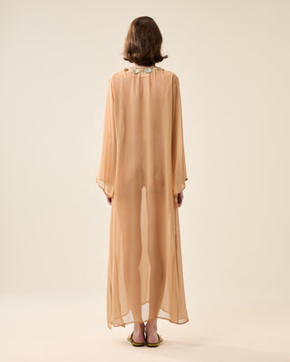 SHEER CLASSIC KAFTAN WITH SHELLS