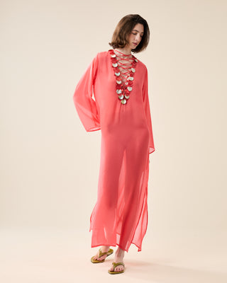 SHEER CLASSIC KAFTAN WITH SHELLS