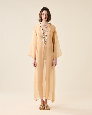 SHEER CLASSIC KAFTAN WITH SHELLS