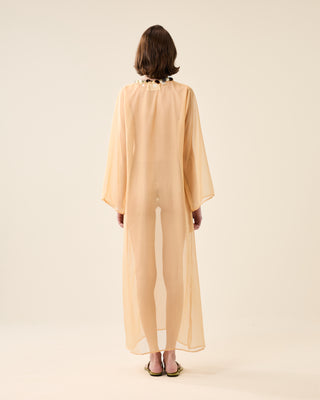 SHEER CLASSIC KAFTAN WITH SEQUINS