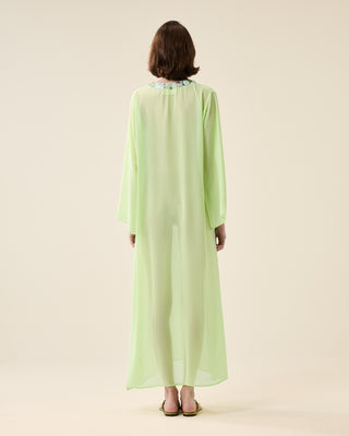 SHEER CLASSIC KAFTAN WITH SEQUINS