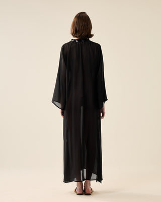 SHEER CLASSIC KAFTAN WITH SEQUINS