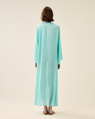 SHEER CLASSIC KAFTAN WITH SEQUINS