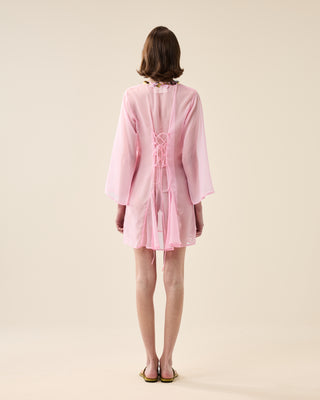 SHORT SHEER CLASSIC KAFTAN WITH SEQUINS