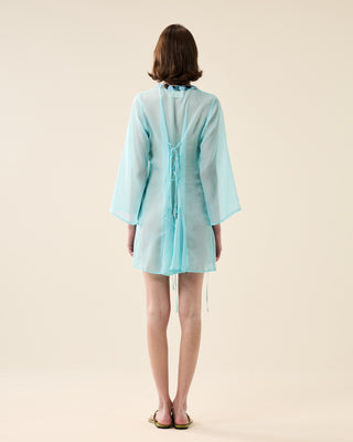 SHORT SHEER CLASSIC KAFTAN WITH SEQUINS