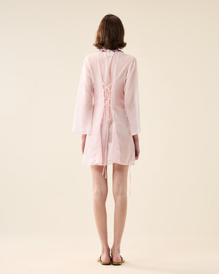 SHORT SHEER CLASSIC KAFTAN WITH SEQUINS