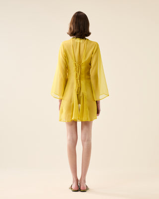 SHORT SHEER CLASSIC KAFTAN WITH SEQUINS