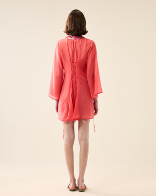SHORT SHEER CLASSIC KAFTAN WITH SEQUINS