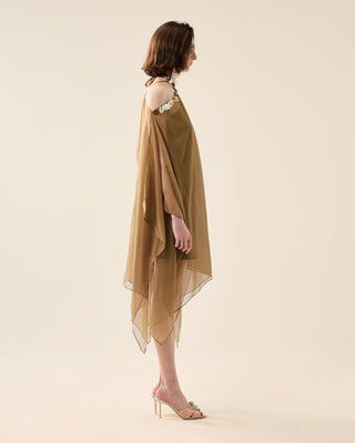EUPHORIA SHORT SHEER DRESS WITH SEQUINS