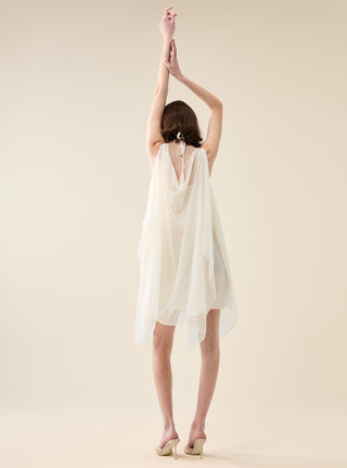 EUPHORIA SHORT SHEER DRESS WITH SEQUINS