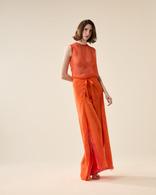 MUSE SHEER TOP WITH OPEN BACK